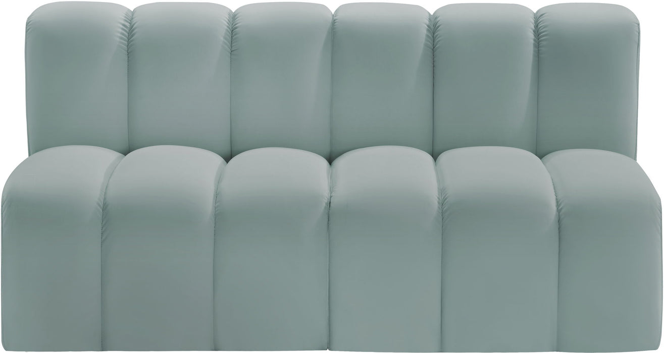 Arc - Faux Leather 2 Seats Modular Sofa - Simple Home Plus