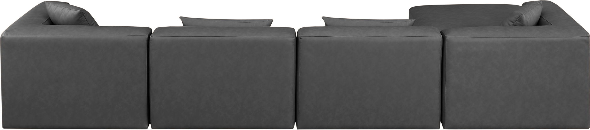 Cube - 5 Piece Modular Sectional With Chaise - Simple Home Plus