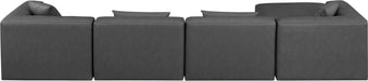Cube - 5 Piece Modular Sectional With Chaise - Simple Home Plus