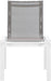 Nizuc - Outdoor Patio Dining Chair With White Frame (Set of 2) - Simple Home Plus
