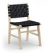 Entwine - Vegan Leather Upholstered Dining Chair - Painted Natural - Simple Home Plus