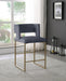 Caleb - Counter Stool with Gold Legs (Set of 2) - Simple Home Plus