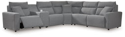 ModMax II - Salt And Pepper - Reclining Sectional - Simple Home Plus