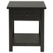 Payne - 1 Drawers Wood End Table with Shelf - Simple Home Plus