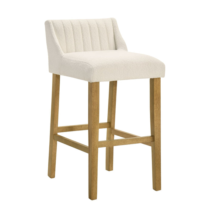 Fauna - Modern Transitional Wood Bar Height Kitchen Bar Stool - Simple Home Plus