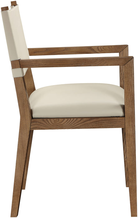 Avon - Vegan Leather Dining Arm Chair - Simple Home Plus