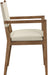 Avon - Vegan Leather Dining Arm Chair - Simple Home Plus