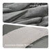 Alton - King Down Alternative Comforter Set - Charcoal / Ivory - Simple Home Plus
