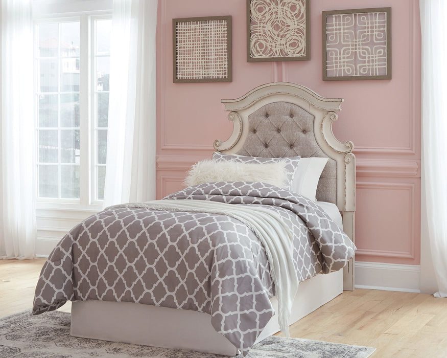 Realyn - Twin UPH Panel Headboard - Chipped White - Simple Home Plus