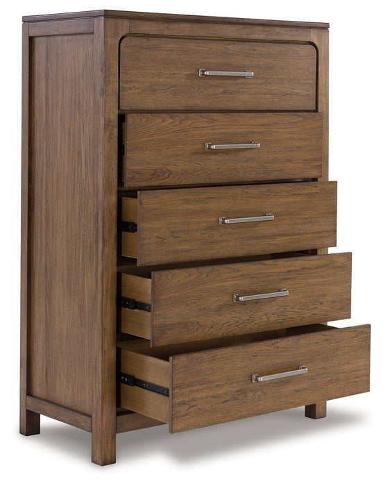 Cabalynn - Light Brown - Five Drawer Chest - Simple Home Plus