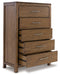 Cabalynn - Light Brown - Five Drawer Chest - Simple Home Plus