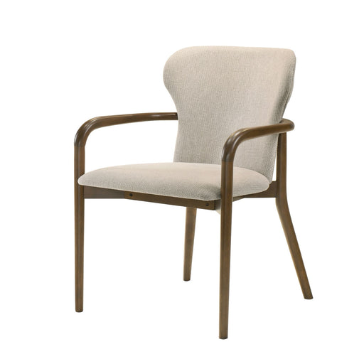 Klarissa - Dining Chair - Cream / Walnut - Simple Home Plus