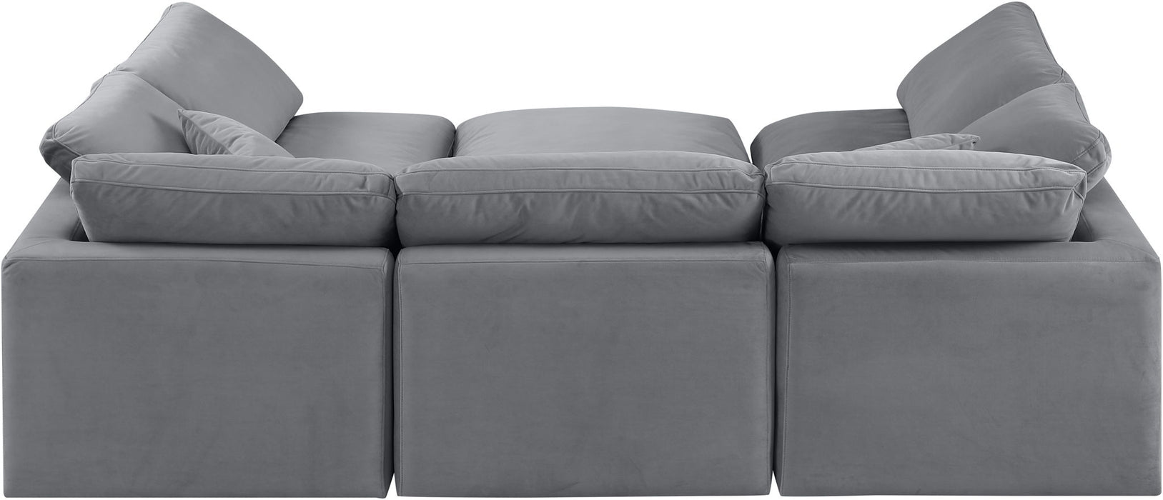 Indulge - Velvet 6 Piece Modular Sectional - Simple Home Plus