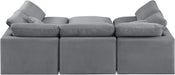 Indulge - Velvet 6 Piece Modular Sectional - Simple Home Plus