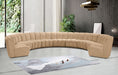 Infinity - 9 Piece Modular Sectional - Camel - Simple Home Plus