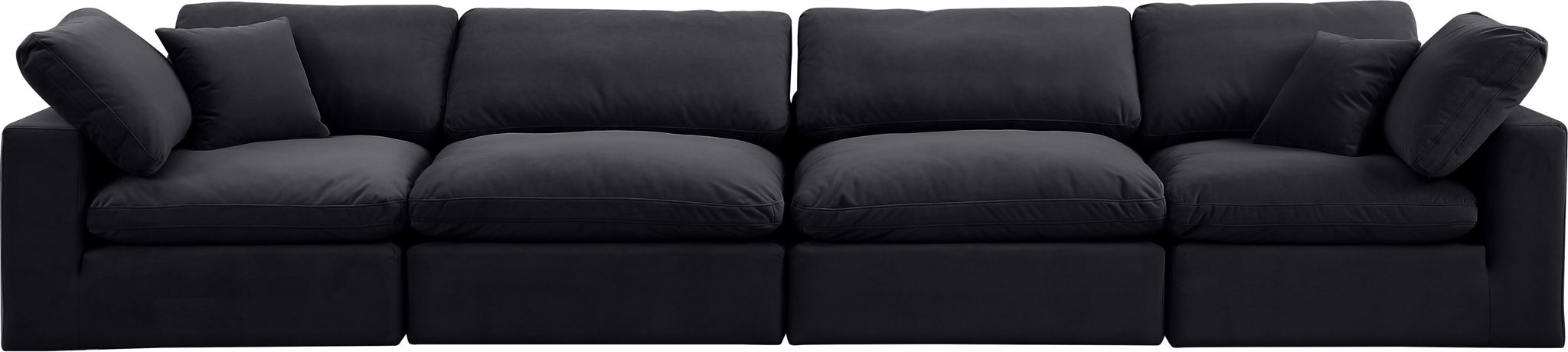 Comfy - Velvet Modular Sofa 4 Seats