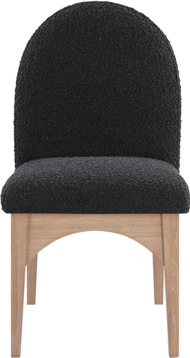Waldorf - Boucle Dining Side Chair With Natural Legs - Simple Home Plus