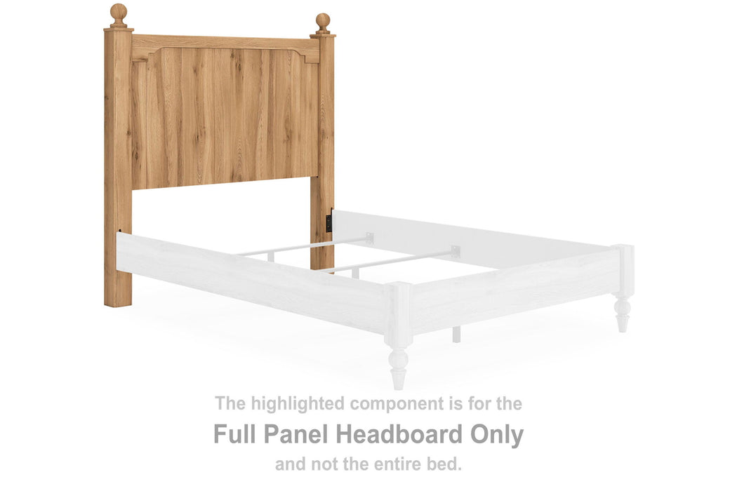 Aleaport - Full Panel Headboard - Warm Brown - Simple Home Plus