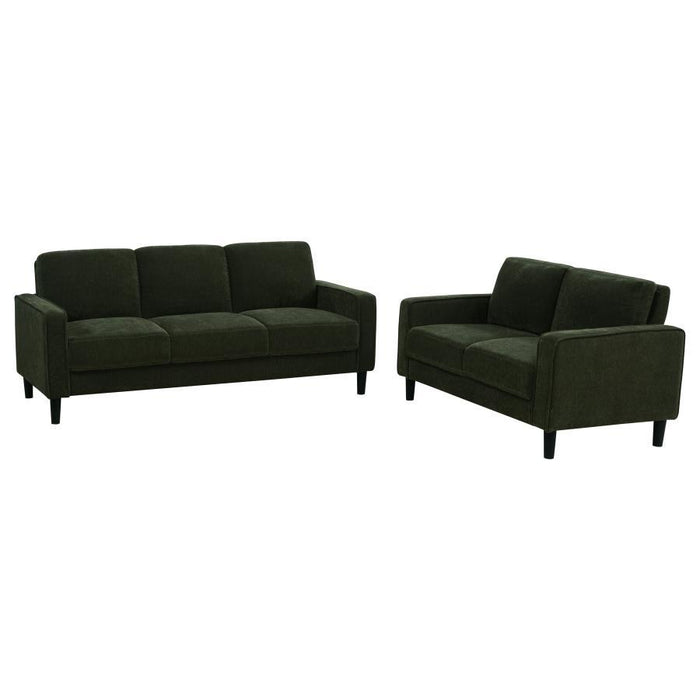 Ruth - Upholstered Track Arm Sofa Set - Simple Home Plus