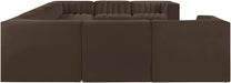 Rummi - Velvet Performance Fabric Upholstered 9 Piece Modular Sectional - Simple Home Plus