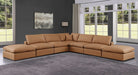 Comfy - 7 Piece Faux Leather Modular Corner Sectional - Simple Home Plus