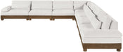 Turin - Chenille Fabric Upholstered Modular Sectional - Cream - Simple Home Plus