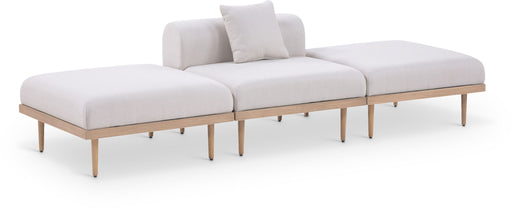 Laguna - 3 Piece Resilient Water Resistant Fabric Outdoor Patio Armless Modular Sofa - Simple Home Plus