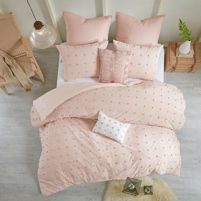 Brooklyn - King Duvet Cover Set - Pink - Simple Home Plus