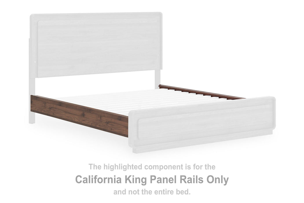 Fortlorn - California King Panel Rails - Walnut Brown - Simple Home Plus