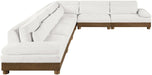 Turin - Chenille Fabric Upholstered Modular Sectional - Cream - Simple Home Plus
