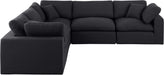Comfy - 5 Piece Linen Modular Corner Sectional - Simple Home Plus