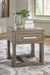 Loyaska - Grayish Brown - Rectangular End Table - Simple Home Plus