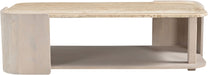 Calabria - Marble And Oak Wood Table - Simple Home Plus