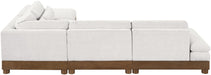 Turin - Chenille Fabric Upholstered Modular Sectional - Cream - Simple Home Plus