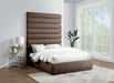 Adam - Chenille Fabric Bed With 89" Headboard - Simple Home Plus