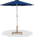 Fiji - Aluminum Patio Umbrella With Square Teak And White Base - Simple Home Plus