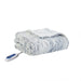 Zuri - Oversized Faux Fur Heated Throw - Gray / Blue - Simple Home Plus