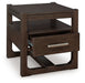 Breckington - Dark Brown - Square End Table - Simple Home Plus