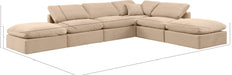 Indulge - Velvet 6 Piece Modular Armless Sectional - Simple Home Plus