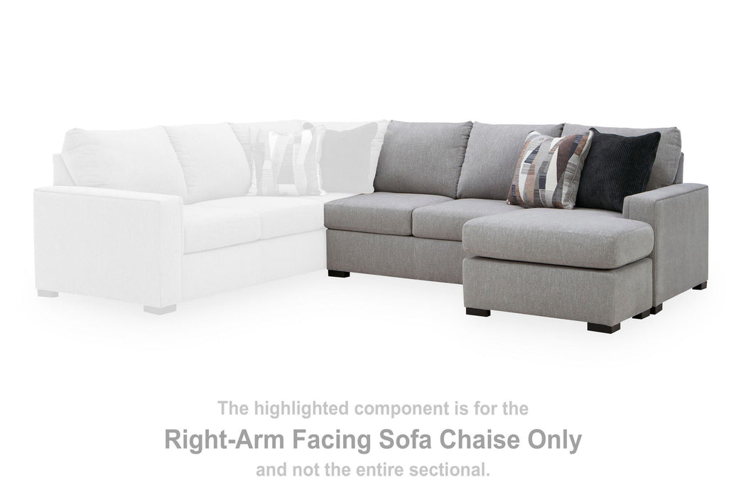 Lakepoint - RAF Sofa Chaise - Nickel - Simple Home Plus
