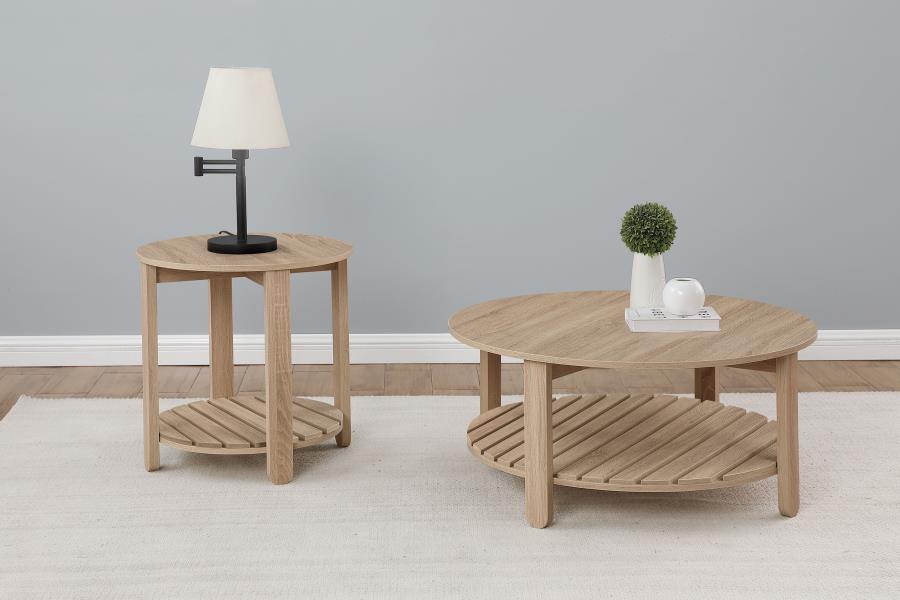Fowler - Round Coffee Table Set - Simple Home Plus