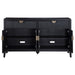 Brookmead - 4 Door Sideboard Buffet Storage Cabinet - Black - Simple Home Plus