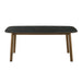 Emorie - Rectangle Wood Dining Table - Black / Walnut - Simple Home Plus