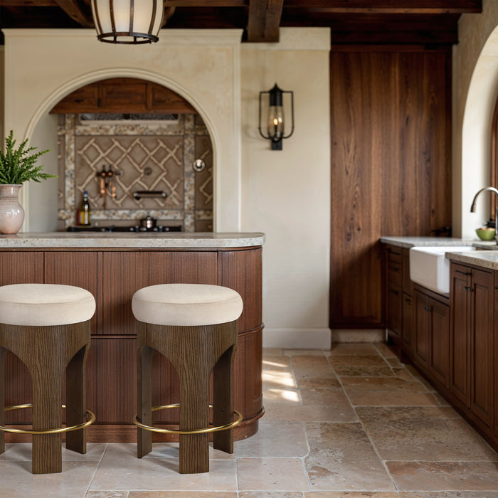 Bocceli - Counter Stool - Brown Base - Simple Home Plus