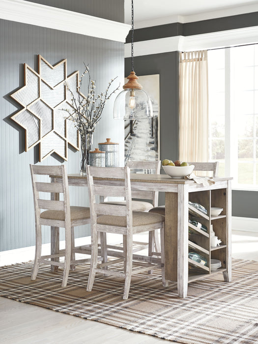 Skempton - Rectangular Counter Table With Storage Set - Simple Home Plus
