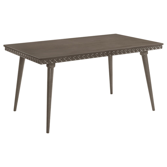 Onslow - Rectangular Wood Dining Table - Dark Brown - Simple Home Plus