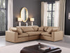 Comfy - 4 Piece Faux Leather Modular Sectional - Tan - Simple Home Plus
