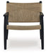 Halfmore - Black / Natural - Accent Chair - Simple Home Plus