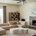 Monza - Concrete And Fiberglass Indoor / Outdoor Coffee Table - Cream - Simple Home Plus
