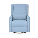 Candace - Power Recliner 3-in-1 With Swivel, Glider, USB Ports - Light Blue - Simple Home Plus